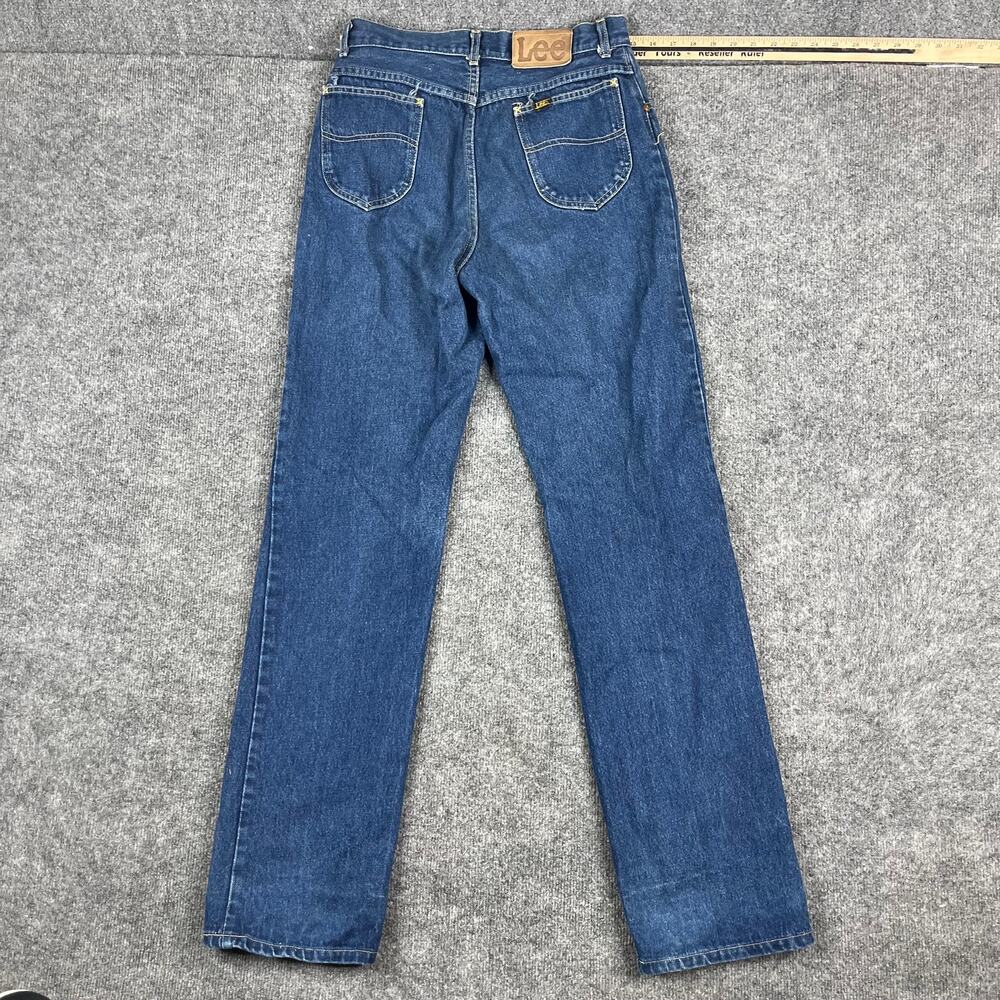 Lee Jeans Womens 13 Blue High‎ Rise Straight Leg Vintage USA Denim Classic